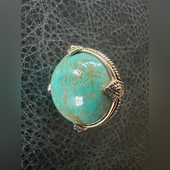 Studio Barse Ring Bronze and Turquoise Size 7 - Picture 11 of 14